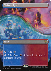 Shivan Reef (DMU-380) - Dominaria United (Borderless) Foil