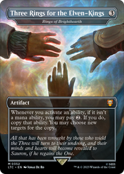Rings of Brighthearth (LTC-352) - Tales of Middle-earth Commander / Three Rings for the Elven-Kings (Borderless) Foil