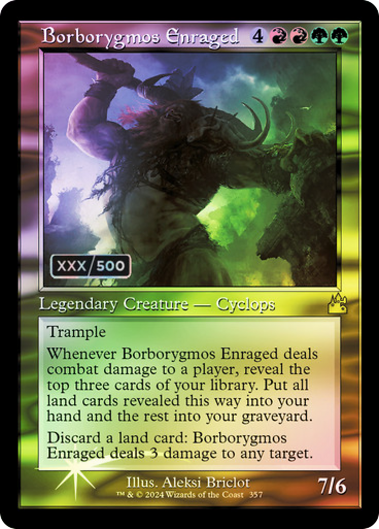 Borborygmos Enraged (RVR-357) - Ravnica Remastered Foil