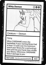 Witty Demon (CMB1-050) - Mystery Booster Playtest Cards 2021