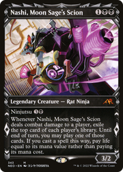 Nashi, Moon Sage's Scion (NEO-343) - Kamigawa: Neon Dynasty: (Showcase) Foil