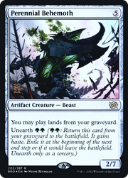 Perennial Behemoth (PRE-202S) - The Brothers' War Promos Foil