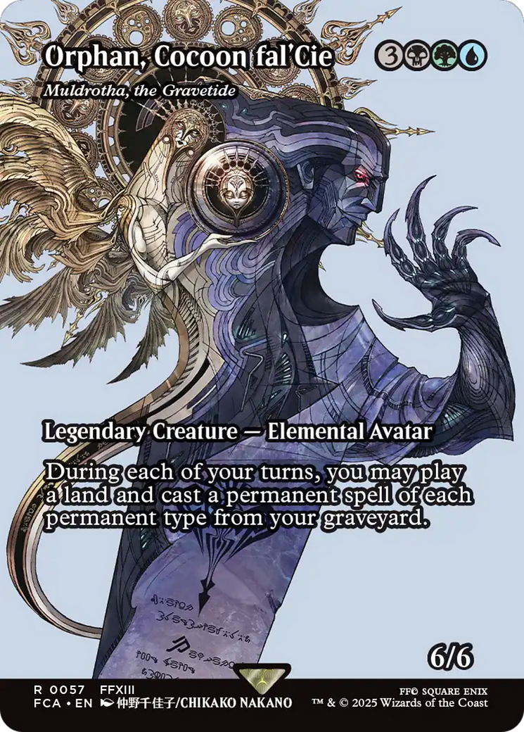 Orphan, Cocoon fal'Cie - Muldrotha, the Gravetide (Showcase) (FCA-057) - FINAL FANTASY: Through the Ages / Orphan, Cocoon fal'Cie (Borderless) Foil