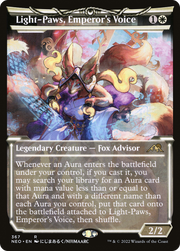 Light-Paws, Emperor's Voice (NEO-367) - Kamigawa: Neon Dynasty: (Showcase) Foil