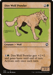 Dire Wolf Prowler (AFR-325) - Adventures in the Forgotten Realms: (Showcase) Foil
