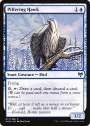 Pilfering Hawk (KHM-071) - Kaldheim: (snow)