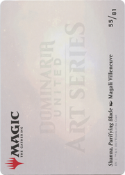 Shanna, Purifying Blade // Shanna, Purifying Blade (ADMU-055) - Dominaria United Art Series (Borderless) Foil