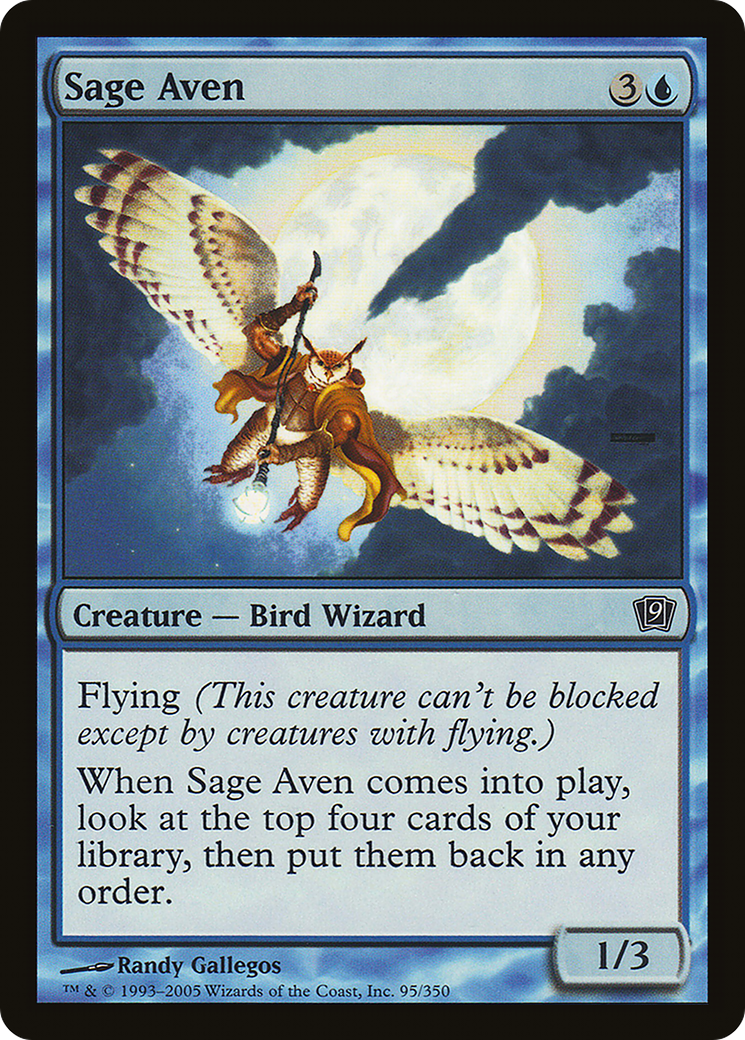 Sage Aven (9ED-95★) - Ninth Edition Foil