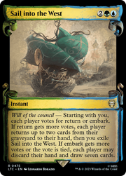 Sail into the West (LTC-475) - Tales of Middle-earth Commander: (Showcase) Foil