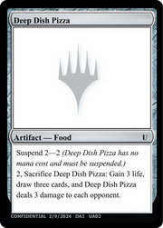 Deep Dish Pizza (UNK-UA02B) - Unknown Event