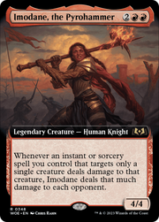 Imodane, the Pyrohammer (WOE-348) - Wilds of Eldraine: (Extended Art) Foil