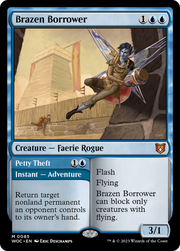 Brazen Borrower // Petty Theft (WOC-085) - Wilds of Eldraine Commander