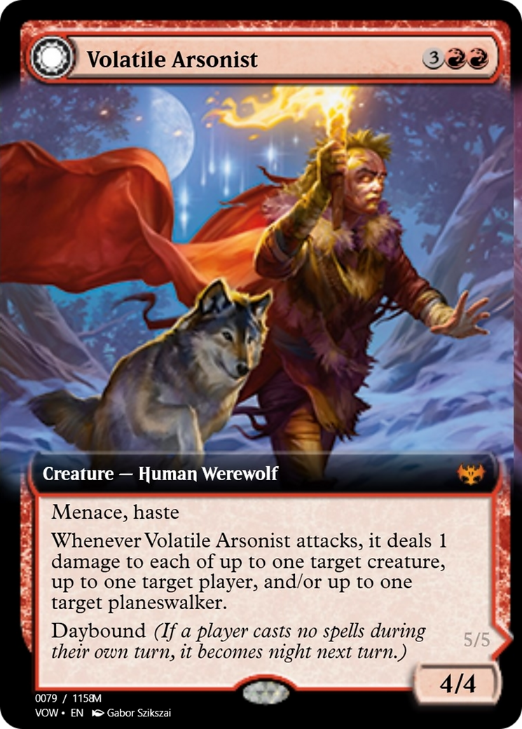 Volatile Arsonist // Dire-Strain Anarchist (PRM-95397) - Magic Online Promos