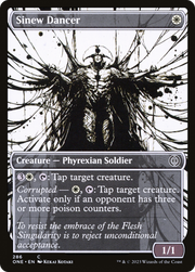 Sinew Dancer (ONE-286) - Phyrexia: All Will Be One: (Showcase) Foil