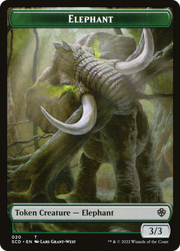 Elephant (TSCD-020) - Starter Commander Deck Tokens Foil