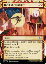 Thrill of Possibility (STA-046) - Strixhaven Mystical Archive: (Showcase) (Borderless) Foil