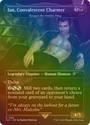 Tasigur, the Golden Fang (SLD-1396) - Secret Lair Drop / Ian, Convalescent Charmer (Borderless) Foil