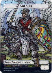 Soldier (DMU-001) - Dominaria United Southeast Asia Tokens: (Full Art)