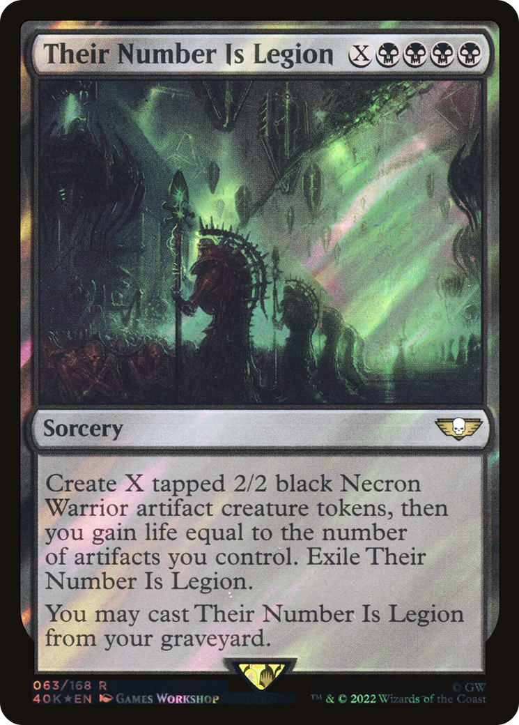 Their Number Is Legion (40K-063) - Warhammer 40,000 Commander Foil