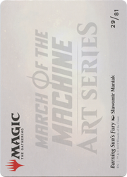 Burning Sun's Fury // Burning Sun's Fury (AMOM-029) - March of the Machine Art Series (Borderless)