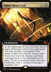 Spirit-Sister's Call (NEO-495) - Kamigawa: Neon Dynasty: (Extended Art)