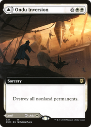 Ondu Inversion // Ondu Skyruins (ZNR-321) - Zendikar Rising: (Extended Art) Foil