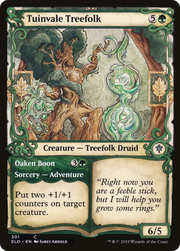 Tuinvale Treefolk // Oaken Boon (ELD-301) - Throne of Eldraine: (Showcase) Foil