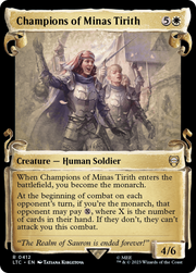 Champions of Minas Tirith (LTC-412) - Tales of Middle-earth Commander: (Showcase) Foil