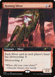 Homing Sliver (SLD-640) - Secret Lair Drop: (Extended Art) Foil
