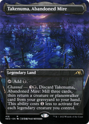 Takenuma, Abandoned Mire (NEO-416) - Kamigawa: Neon Dynasty (Borderless) Foil