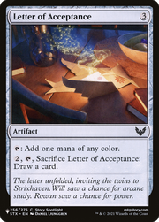 Letter of Acceptance (LIST-STX-256) - The List