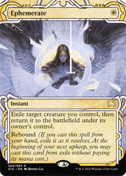 Ephemerate (STA-005) - Strixhaven Mystical Archive: (Showcase) (Borderless) Foil