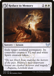 Reduce to Memory (STX-025) - Strixhaven: School of Mages: (lesson)
