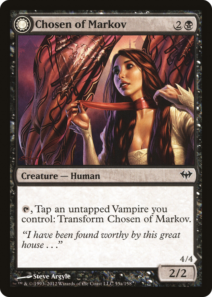 Chosen of Markov // Markov's Servant (DKA-055) - Dark Ascension: (Double Faced Transform) Foil