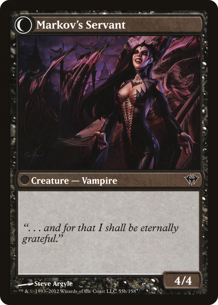 Chosen of Markov // Markov's Servant (DKA-055) - Dark Ascension: (Double Faced Transform) Foil
