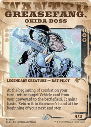 Greasefang, Okiba Boss (SLD-1690) - Secret Lair Drop: (Showcase) (Borderless) Foil