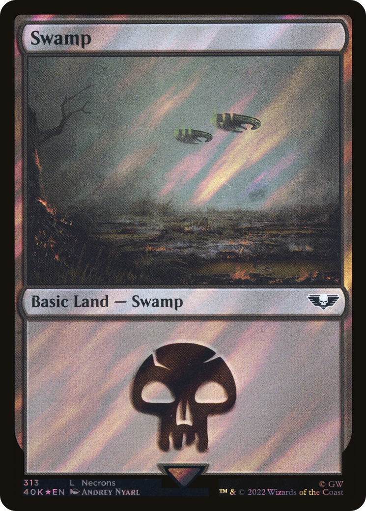 Swamp (40K-313) - Warhammer 40,000 Commander Foil