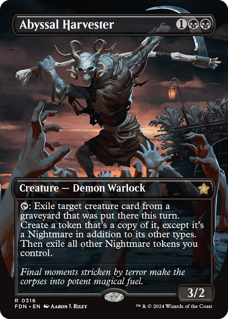 Abyssal Harvester (Borderless) (FDN-316) - Foundations (Borderless)