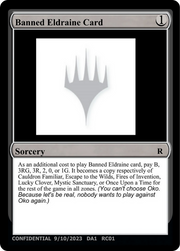 Banned Eldraine Card (UNK-RC01A) - Unknown Event