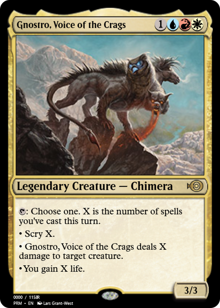 Gnostro, Voice of the Crags (PRM-86354) - Magic Online Promos Foil