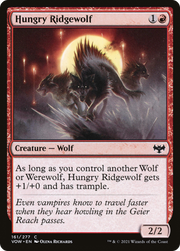 Hungry Ridgewolf (VOW-161) - Innistrad: Crimson Vow Foil