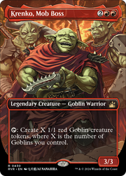 Krenko, Mob Boss (RVR-430) - Ravnica Remastered (Borderless) Foil