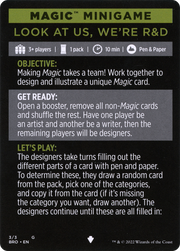Look at Us, We're R&D // Look at Us, We're R&D (cont'd) (MBRO-003) - The Brothers' War Minigames