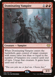 Dominating Vampire (PPNEO-154P) - Innistrad: Crimson Vow Promos Foil