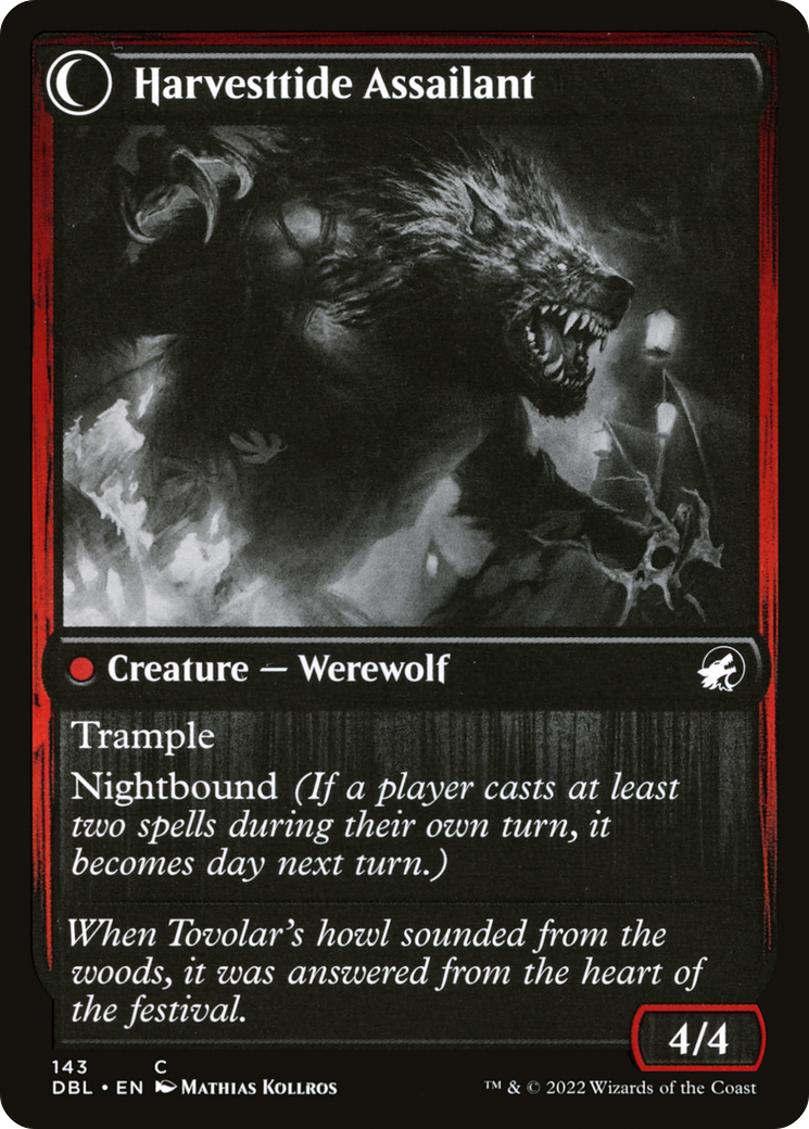 Harvesttide Infiltrator // Harvesttide Assailant (DBL-143) - Innistrad: Double Feature: (Double Faced Transform)