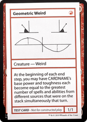Geometric Weird (CMB1-069) - Mystery Booster Playtest Cards 2021