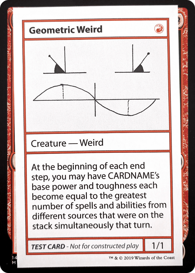 Geometric Weird (CMB1-069) - Mystery Booster Playtest Cards 2021