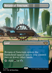 Botanical Sanctum (OTJ-301) - Outlaws of Thunder Junction (Borderless) Foil