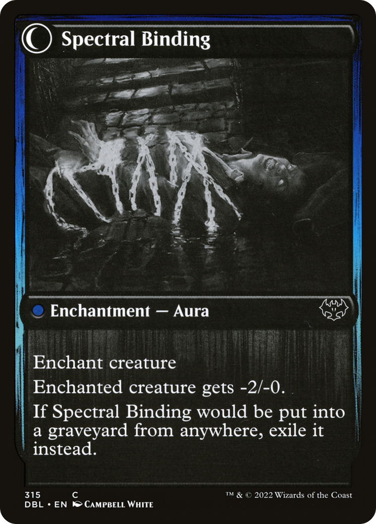 Binding Geist // Spectral Binding (DBL-315) - Innistrad: Double Feature: (Double Faced Transform) Foil