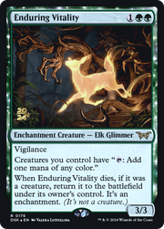 Enduring Vitality (PRE-176) - Duskmourn: House of Horror Promos: (enchantment) Foil